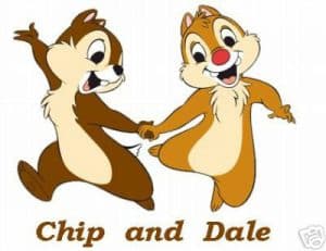 CartoonChip and Dale